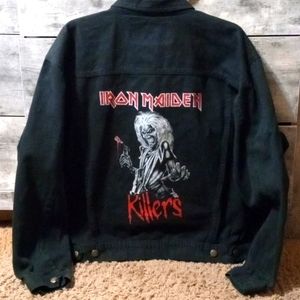 Iron Maiden black Denim Jacket